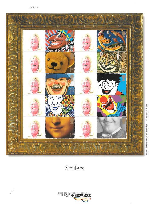 CS-001 Tom Baker Stamp Show 2000 Customised Smilers Sheet
